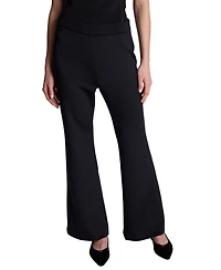 Kenneth Cole Women's High-Rise Zip-Back Flare Pants