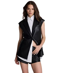 Kenneth Cole Women's Sleeveless Layered Vest with Removable Shirt