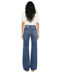 KanCan Women's Hailey High Rise 90's Flare Jeans