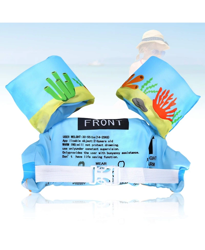 Aofar Swim Vest Floaties Pool Float Kids Swimming Jumper Dinosaur