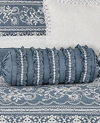 J Queen New York Chantalee Neckroll Pillow, 7" x 17"