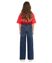 KanCan Big Girls Andy High Rise Wide-Leg Jeans
