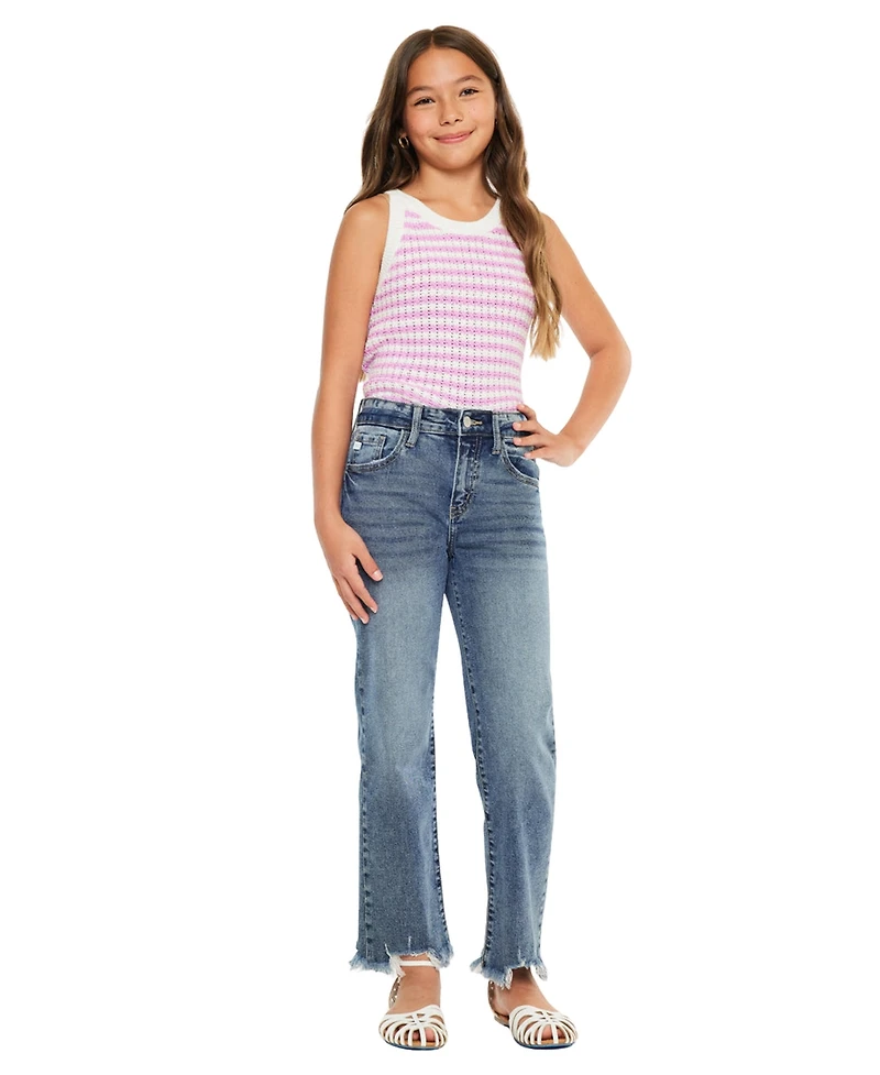 KanCan Big Girls Bianca High Rise Slim Straight Jeans