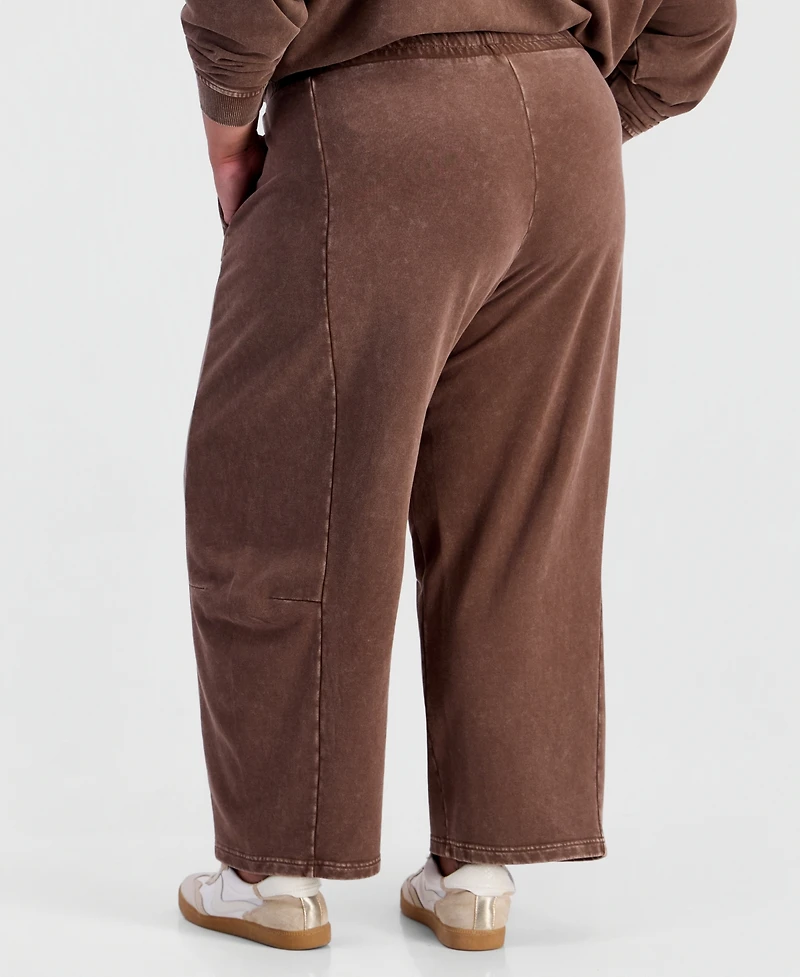 And Now This Plus Fleece High-Rise Drawstring Pants, Macy's Exclusive