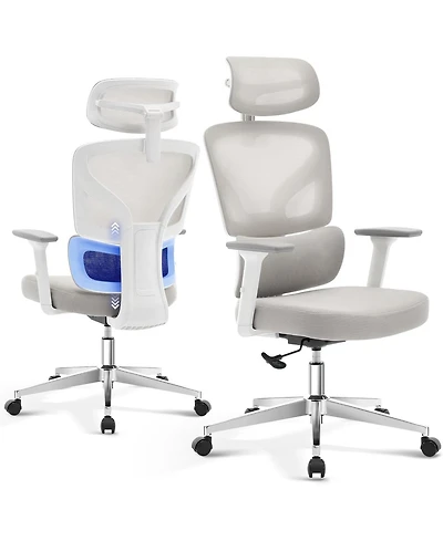 gaomon Ergonomic Office Chair, Computer Desk Chair Comfy with Adjustable Padded Headrest,Comfortable Lumbar Support and3D Armrest Gaming Chairs