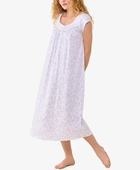 Eileen West Women's Cotton Jersey Knit Long Nightgown