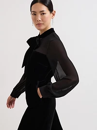 Phase Eight Women's Magie Velvet Tie Neck Jumpsuit