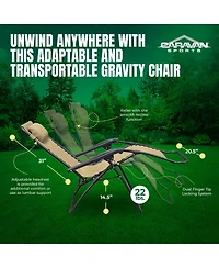 Aofar Zero Gravity Recliner Lounge Chair Adjustable Headrest