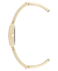 Anne Klein Women's Quartz Rectangle Gold-Tone Alloy Metal Bracelet Watch 16mm x 20mm