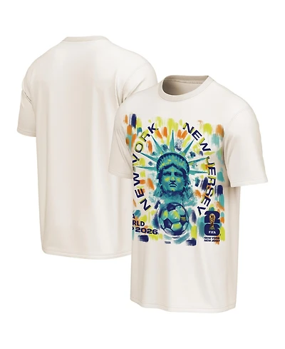 Outerstuff Men's Cream Fifa World Cup 2026 New York/New Jersey Homestyle Poster T-Shirt