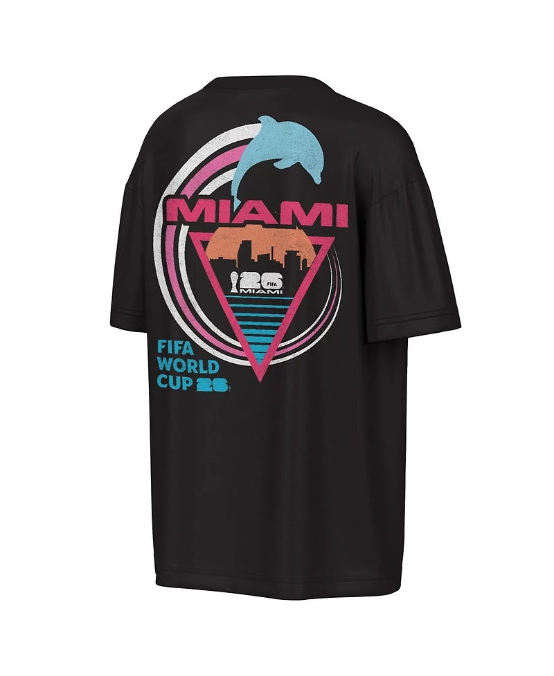 Outerstuff Men's Black Fifa World Cup 2026 Miami Big City Poster T-Shirt