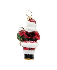 Christopher Radko 4.25" The Merry Bauble Santa Ornament