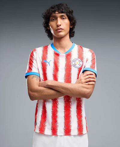 Puma Men's White Paraguay National Team 2026 Home On-Field Authentic Jersey