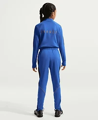 Nike Big Boys and Girls Blue France National Team 2026 Strike Dri-fit Long Sleeve Quarter-Zip Drill Sweatshirt