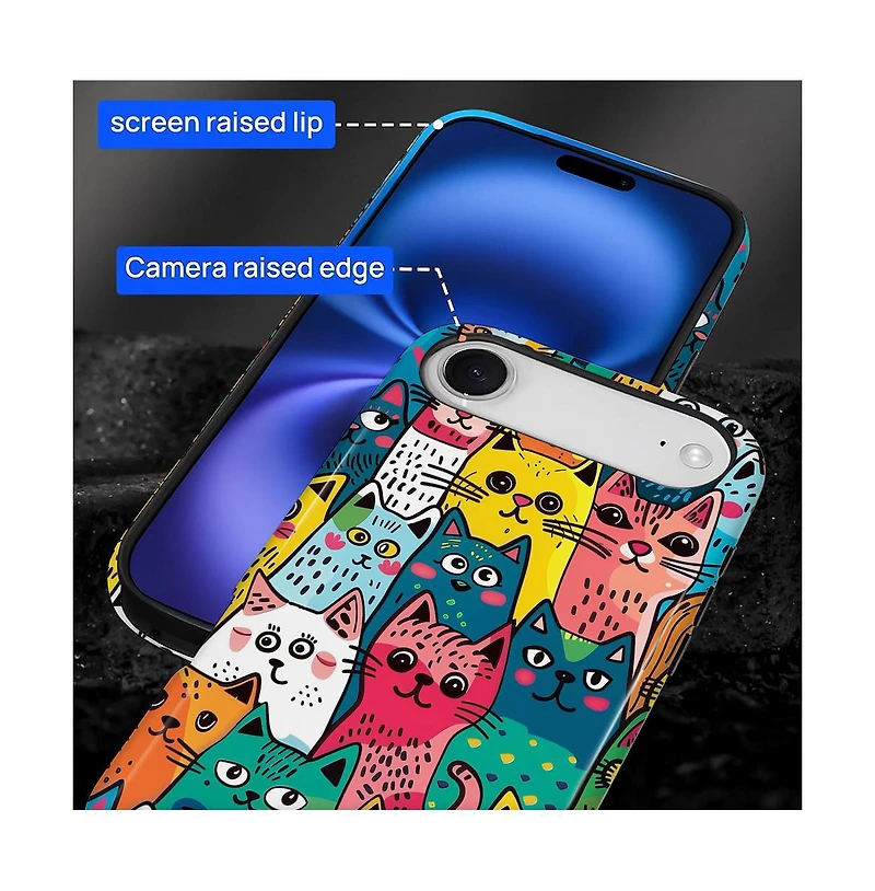 Gonez Case for iPhone Air, 2-in-1 Dual-Layer Shockproof Protection