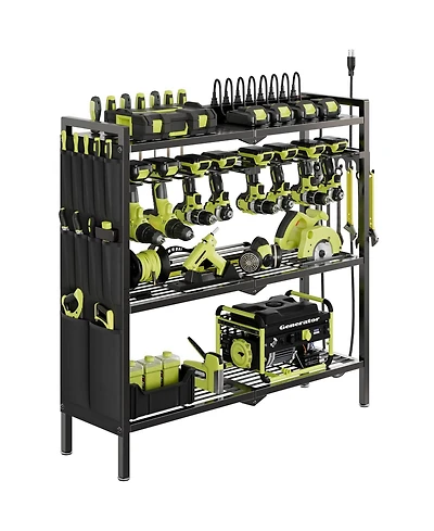 Xdovet Power Tool Organizer Cart Charging Station Drill Holder Rack