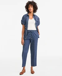 Jones New York Women's Paperbag Waist Drawstring Pants
