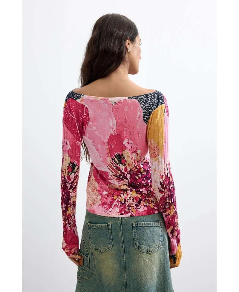 Desigual Women's Floral Printed Sweater
