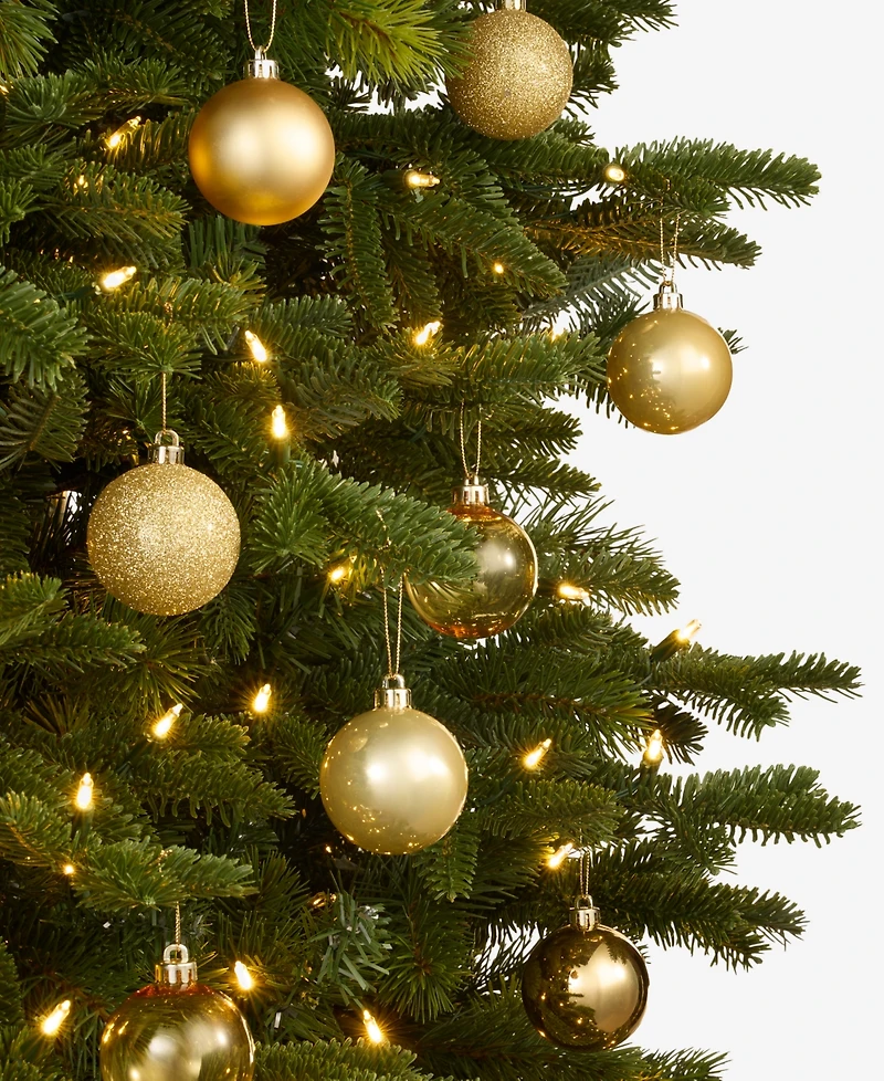 Holiday Lane Christmas Cheer Set of 30 Assorted Shatterproof Ball Ornaments, Created for Macy's