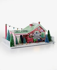 Holiday Lane Whimsy Led Paper Red Tree Stand House Decor, Macy's Exclusive
