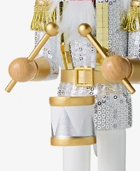 Holiday Lane Opulence Faux Fur Trim Drummer Nutcracker, Macy's Exclusive