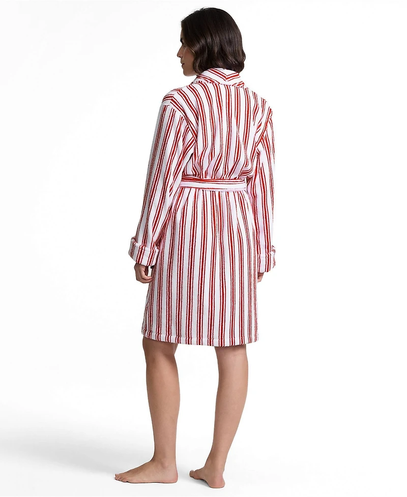 Lands' End Women's Soft Terry Long Sleeve Knee Length Robe