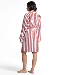 Lands' End Women's Soft Terry Long Sleeve Knee Length Robe