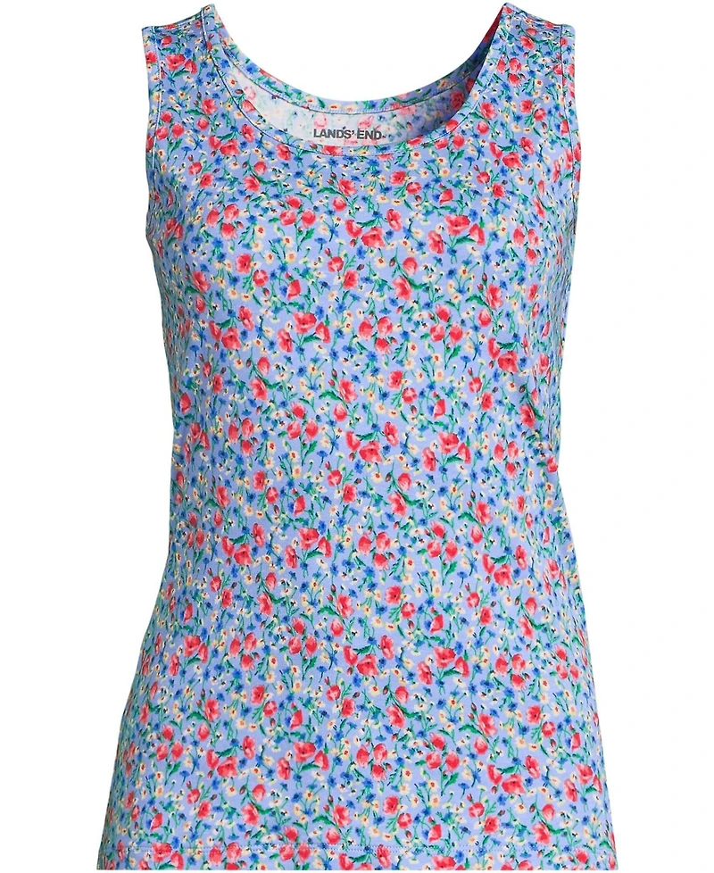 Lands' End Women's Plus Cotton Tank Top