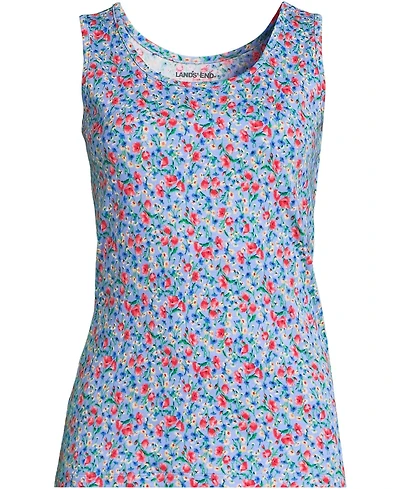 Lands' End Women's Plus Cotton Tank Top