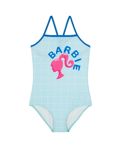 Barbie Little Girls One Piece Bathing Suit to