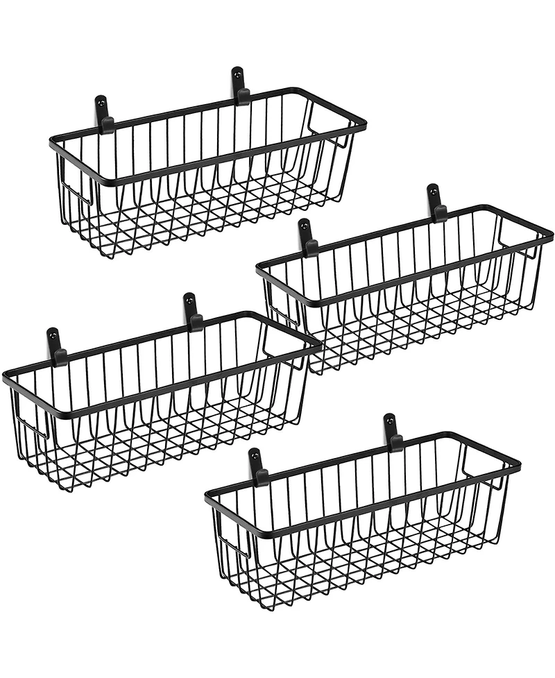 Xdovet Metal Wire Wall Mount Storage Basket