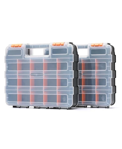 Xdovet Double Side Hardware Organizer Removable Dividers
