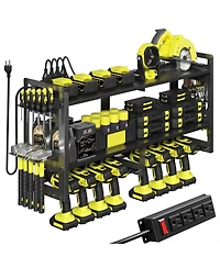 Xdovet Power Tool Organizer Wall Mount Charging Station Metal Rack Drill Holder Storage