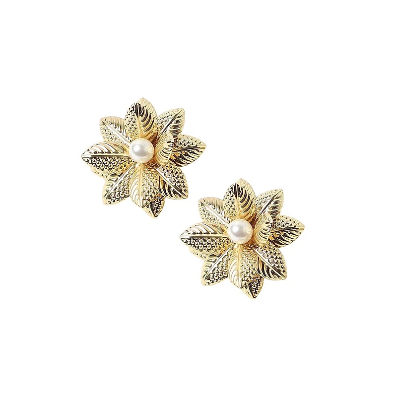 Sohi Women's Flora Stud Earrings