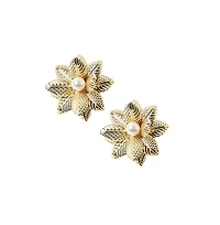 Sohi Women's Flora Stud Earrings