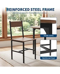gaomon 5Pieces Modern Kitchen Dining Table Set with 4 Chairs for Kitchen, Dining Room