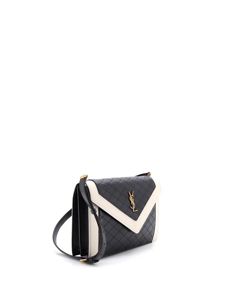 Pre-Owned Saint Laurent Gaby Envelope Satchel Quilted Leather