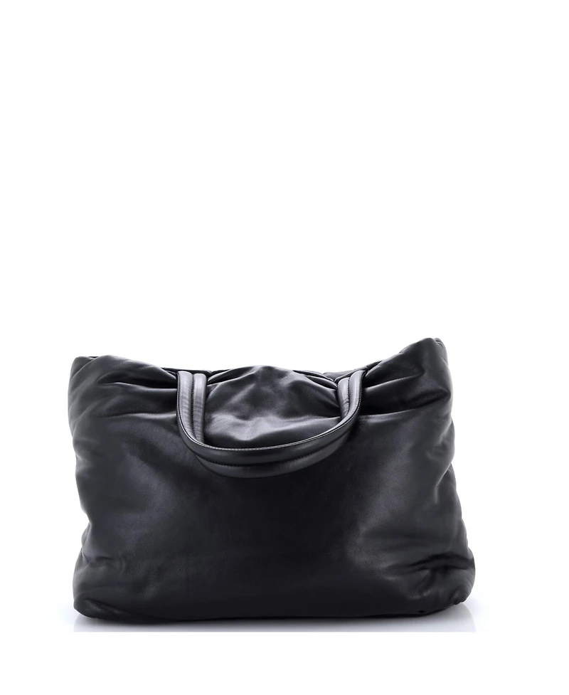 Pre-Owned Saint Laurent Debossed Logo Tote Padded Leather