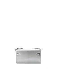 Pre-Owned HERMES Kelly To Go Wallet Metallic Chevre Chamkilight