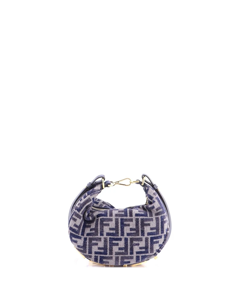 Pre-Owned Fendi Mini Fendigraphy Bag Zucca Canvas