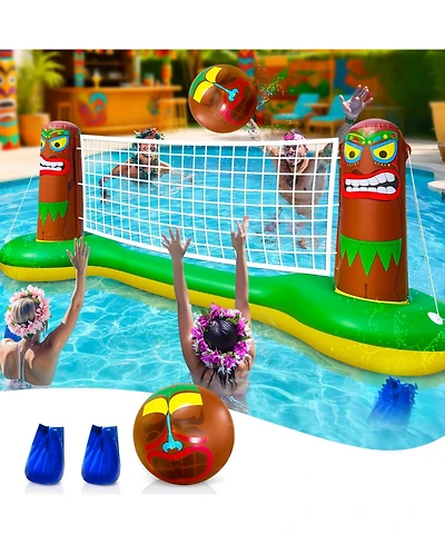 Gnuadz Inflatable Luau Tiki Pool Volleyball Game
