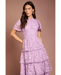 Coast Women's Tiered Lace Midi Dress