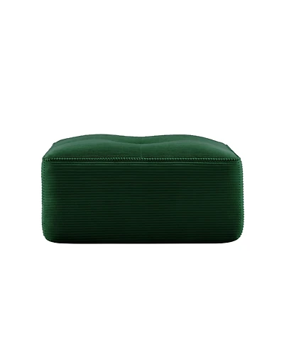 sumyeg Corduroy Upholstered Ottoman Footrest for Living Room or Bedroom