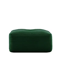 sumyeg Corduroy Upholstered Ottoman Footrest for Living Room or Bedroom