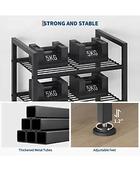 gaomon 8-Tier Metal Shoe Storage Organizer, Shoe Rack for Entryway Hallway Closet and Bedroom