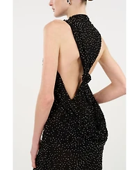 Nocturne Women's Stone-Embellished Maxi Dress