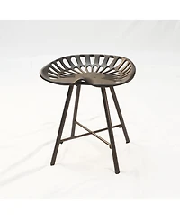 HomeRoots 18" Iron Backless Bar Chair