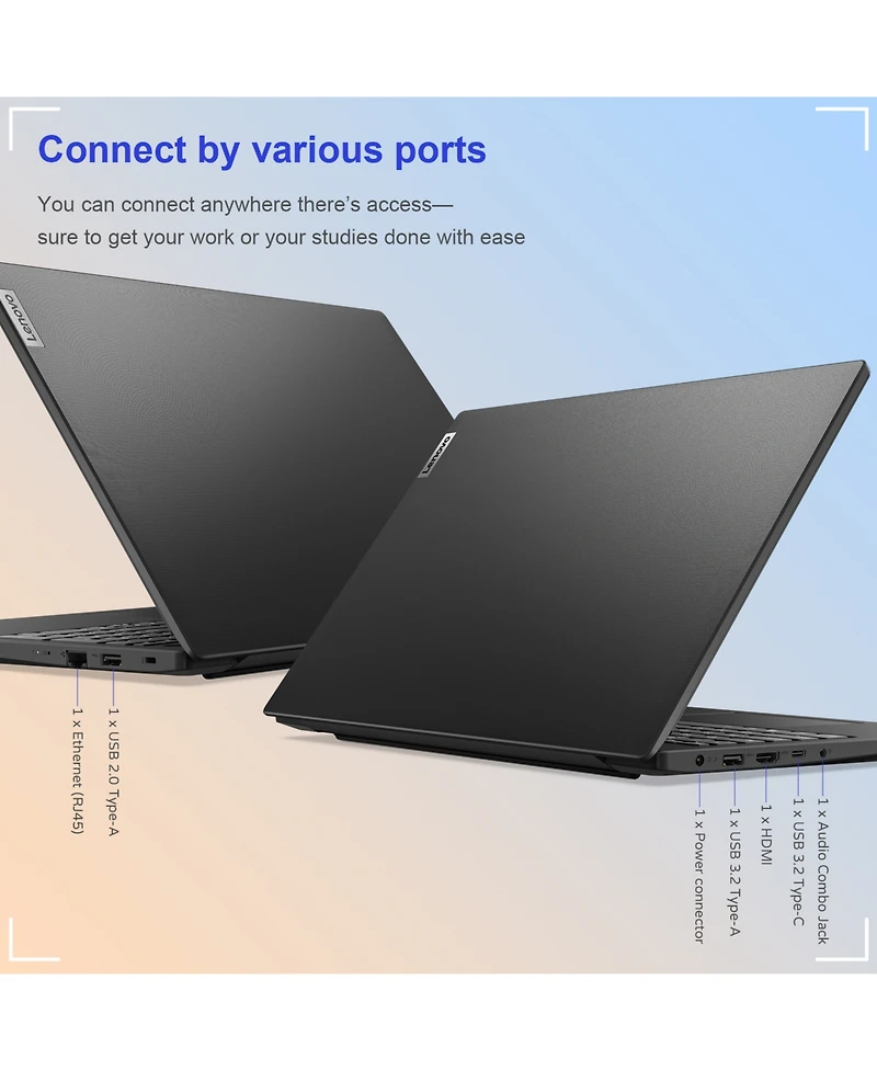 Lenovo V-Series Traditional Laptop Amd Ryzen 7 40GB Ram Amd Radeon Graphics 1TB Ssd Storage Windows 11 Pro
