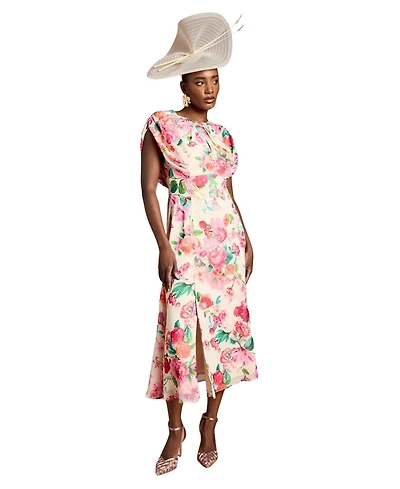 Coast Women's Floral Chiffon Midi Dress