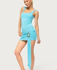 Edikted Women's Yilin Draped Ring Mini Dress